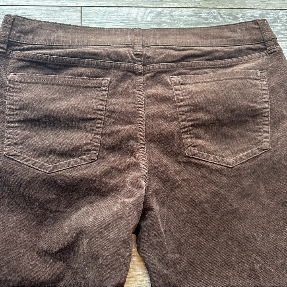 St John's Bay Dark Brown Velvet Feel Corduroy Pants size 16P‎ - Picture 3 of 12